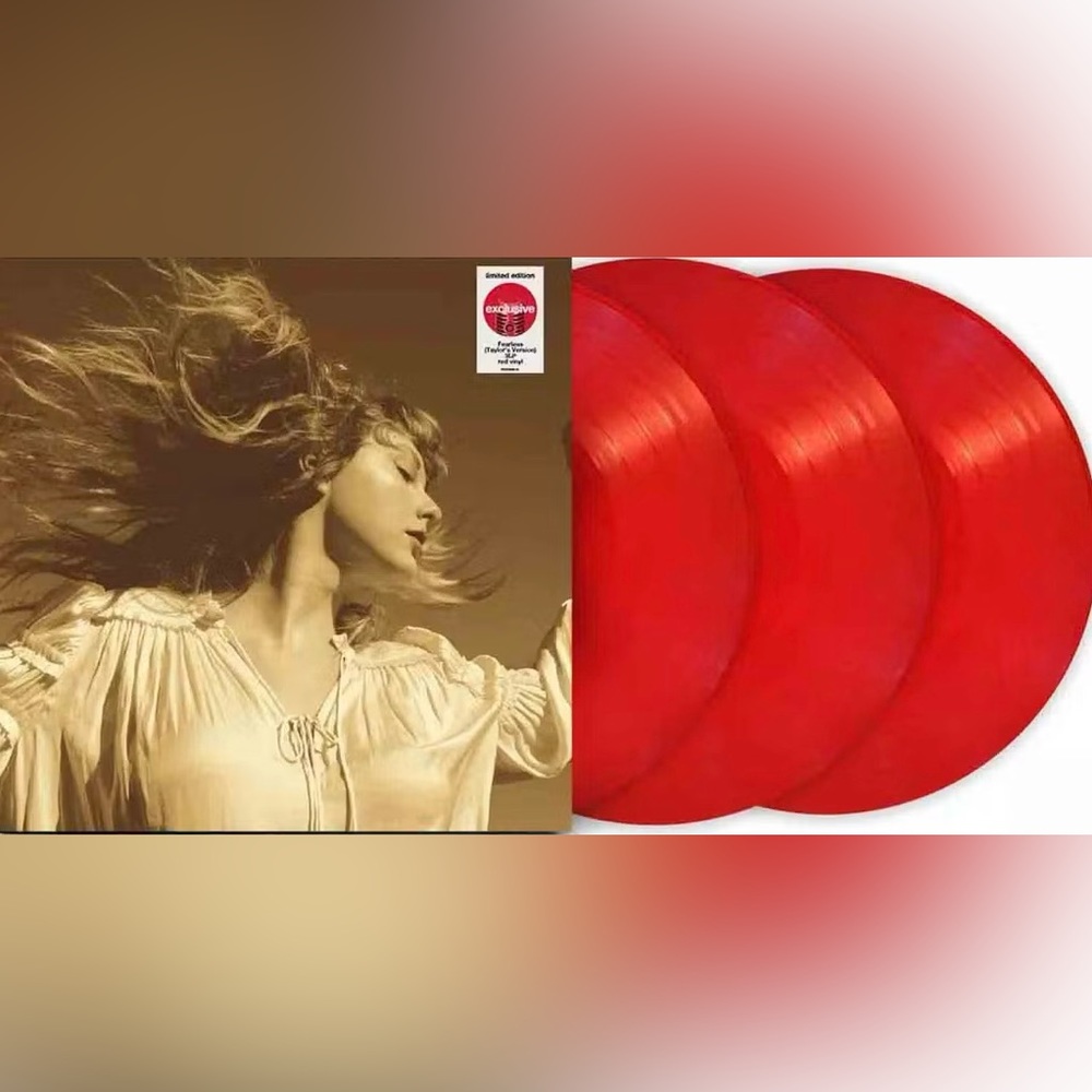 Taylor Swift - Fearless (Taylor's Version) 3LP’s Red Vinyl Target Exclusive NWT
